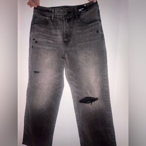 Express Charcoal Ankle Jeans